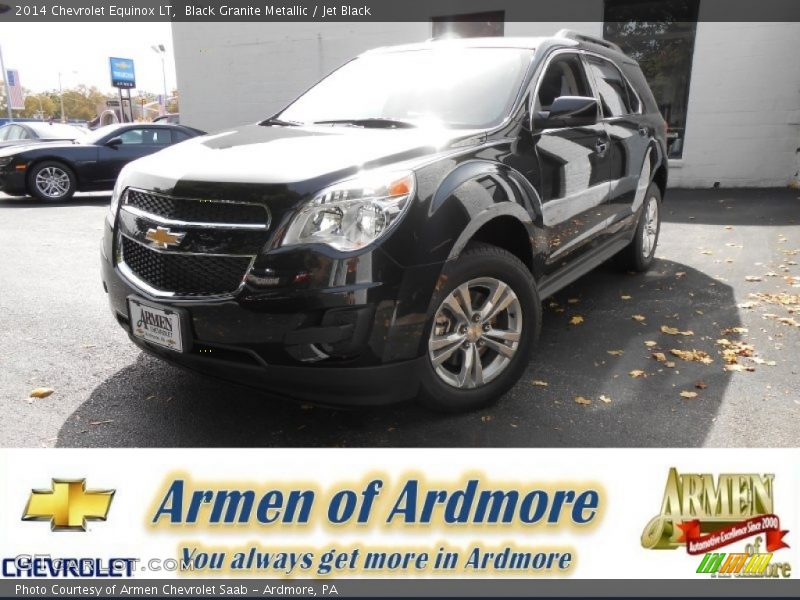 Black Granite Metallic / Jet Black 2014 Chevrolet Equinox LT