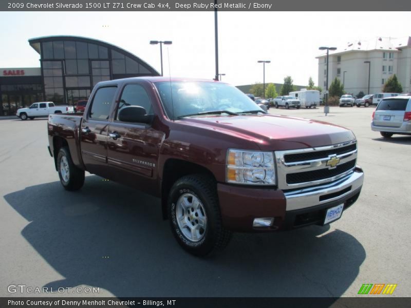 Deep Ruby Red Metallic / Ebony 2009 Chevrolet Silverado 1500 LT Z71 Crew Cab 4x4