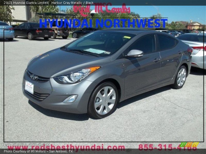 Harbor Gray Metallic / Black 2013 Hyundai Elantra Limited