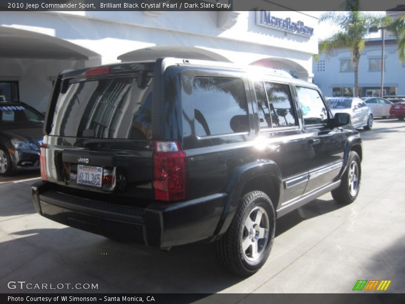Brilliant Black Crystal Pearl / Dark Slate Gray 2010 Jeep Commander Sport