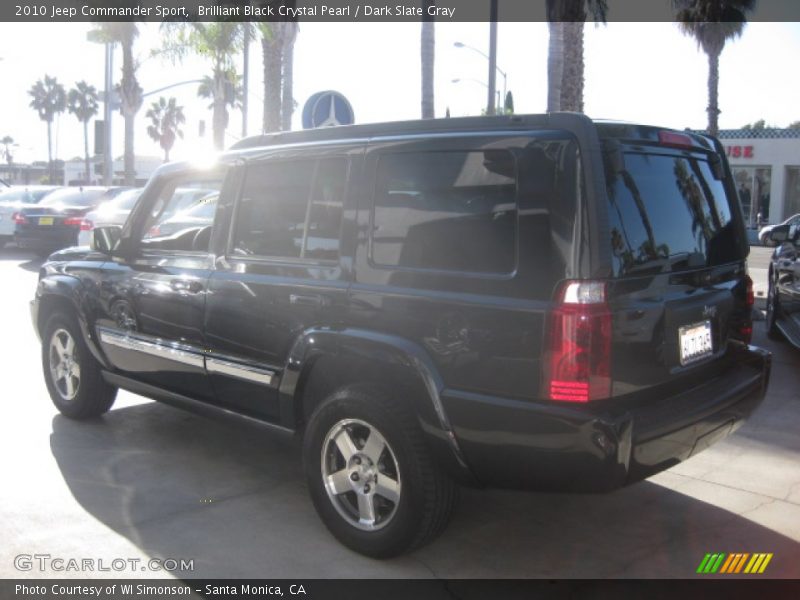 Brilliant Black Crystal Pearl / Dark Slate Gray 2010 Jeep Commander Sport