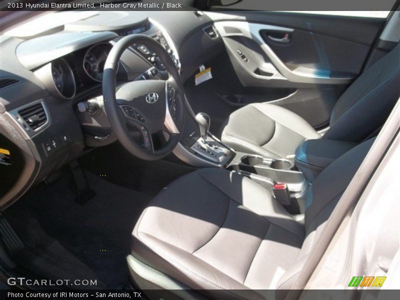 Harbor Gray Metallic / Black 2013 Hyundai Elantra Limited