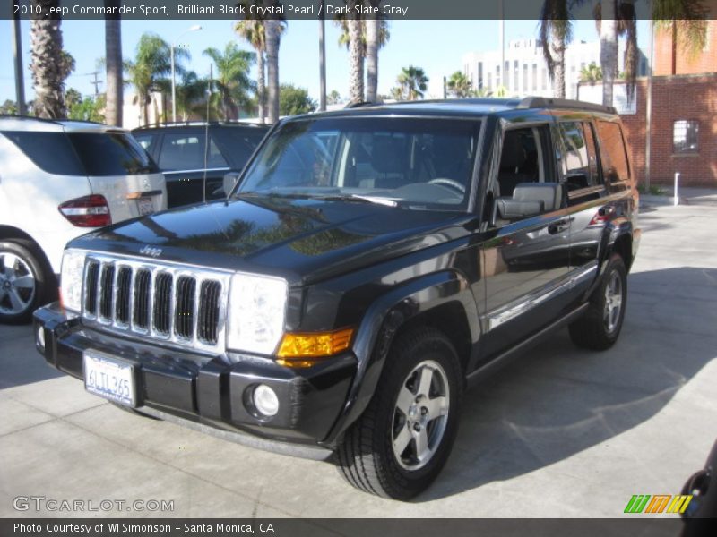 Brilliant Black Crystal Pearl / Dark Slate Gray 2010 Jeep Commander Sport