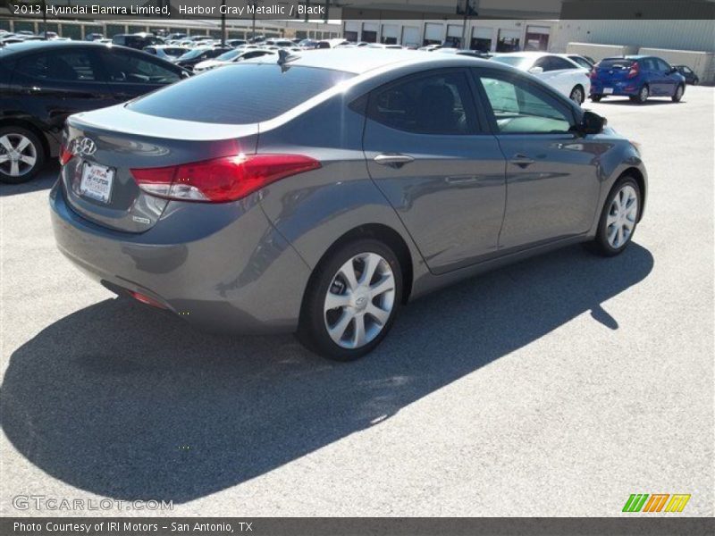 Harbor Gray Metallic / Black 2013 Hyundai Elantra Limited
