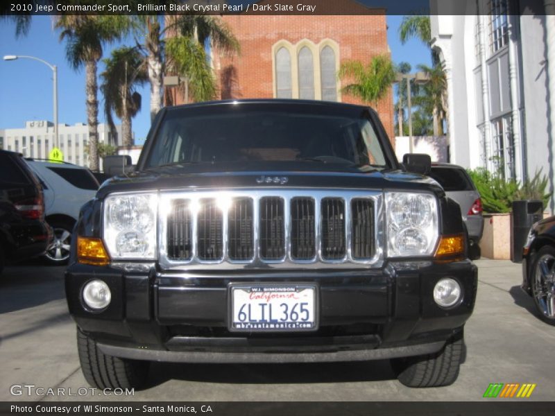 Brilliant Black Crystal Pearl / Dark Slate Gray 2010 Jeep Commander Sport
