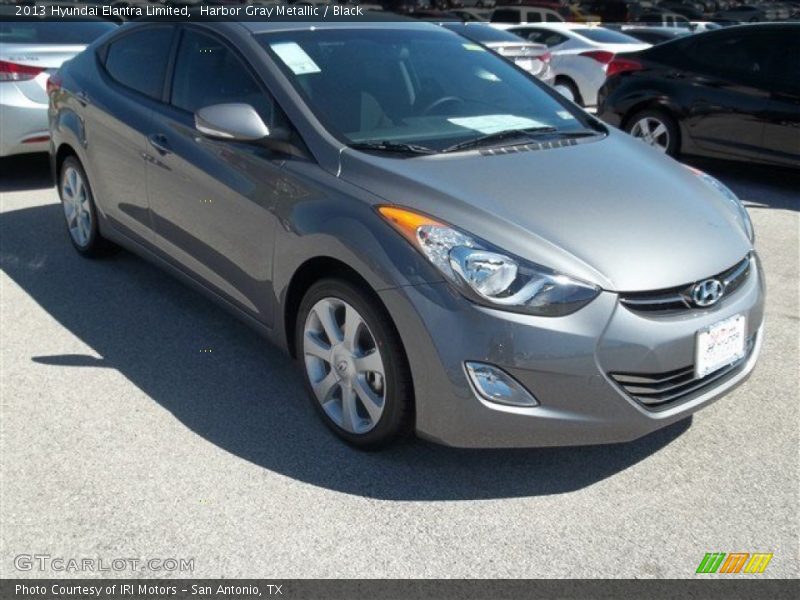 Harbor Gray Metallic / Black 2013 Hyundai Elantra Limited