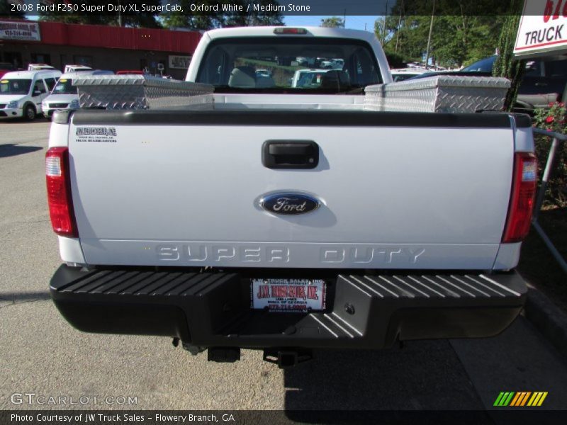 Oxford White / Medium Stone 2008 Ford F250 Super Duty XL SuperCab