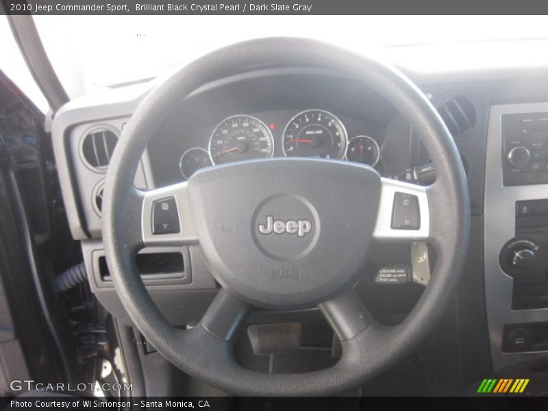 Brilliant Black Crystal Pearl / Dark Slate Gray 2010 Jeep Commander Sport
