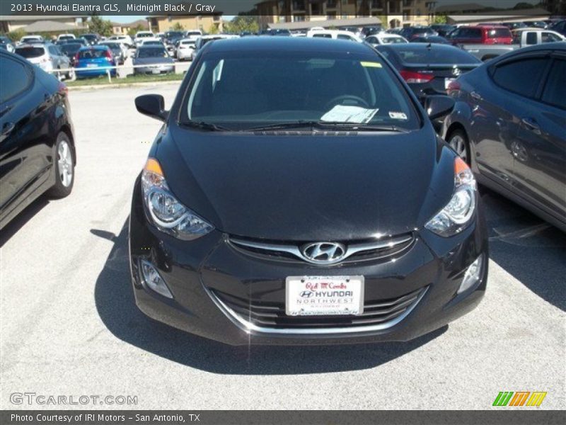 Midnight Black / Gray 2013 Hyundai Elantra GLS