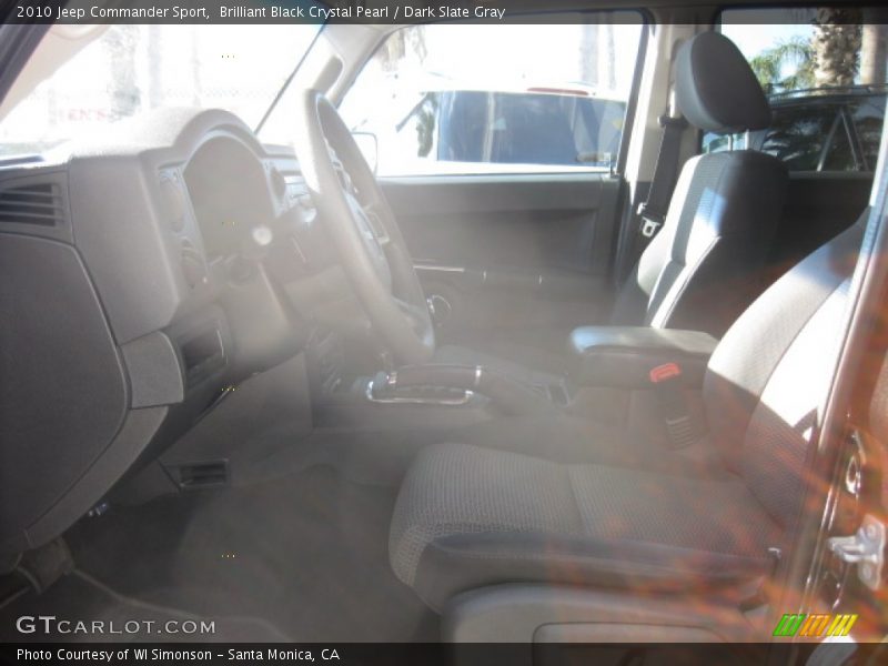 Brilliant Black Crystal Pearl / Dark Slate Gray 2010 Jeep Commander Sport