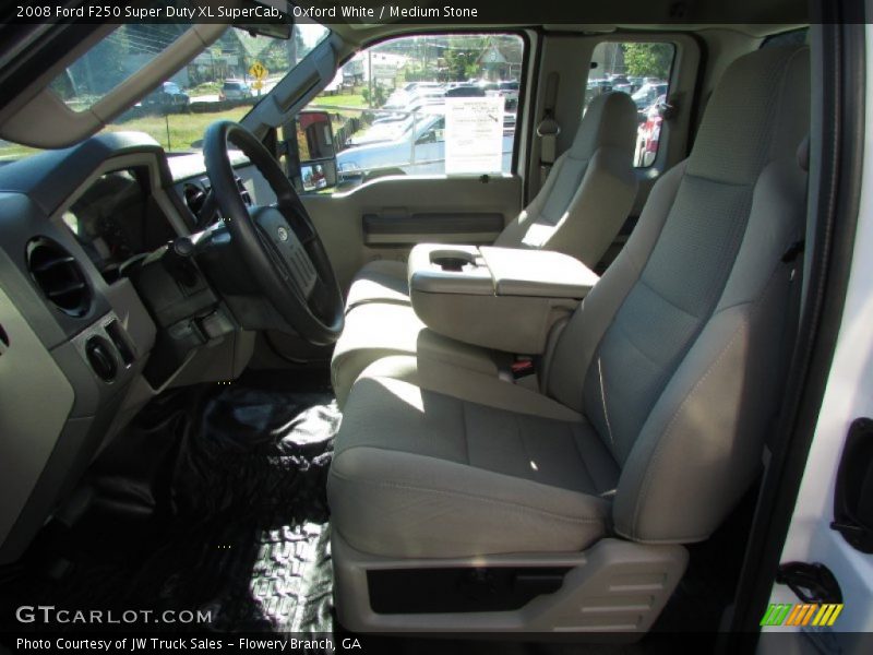 Oxford White / Medium Stone 2008 Ford F250 Super Duty XL SuperCab