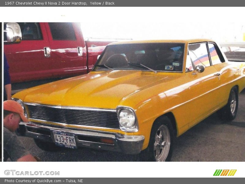 Yellow / Black 1967 Chevrolet Chevy II Nova 2 Door Hardtop