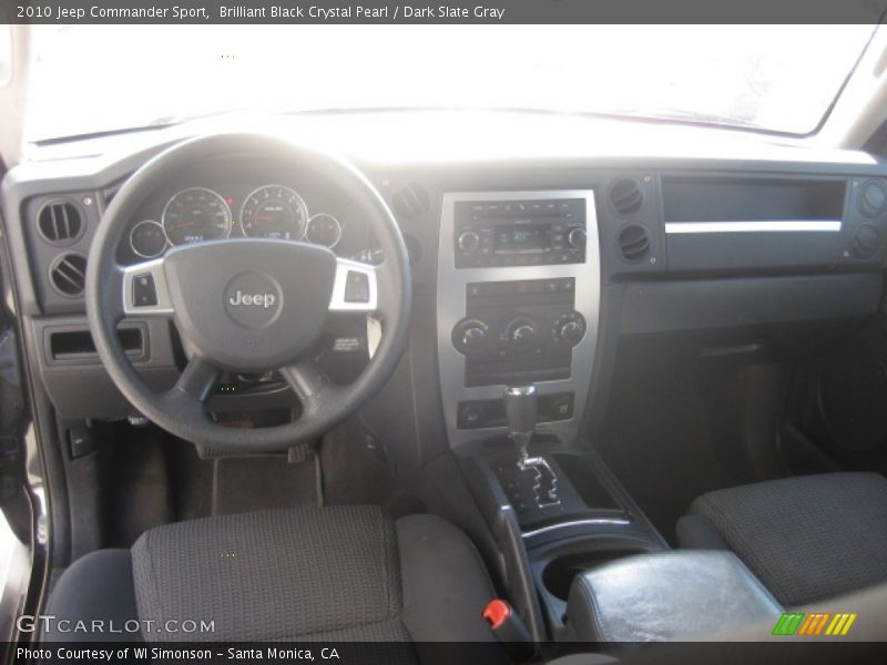Brilliant Black Crystal Pearl / Dark Slate Gray 2010 Jeep Commander Sport