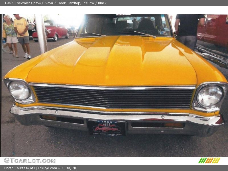 Yellow / Black 1967 Chevrolet Chevy II Nova 2 Door Hardtop