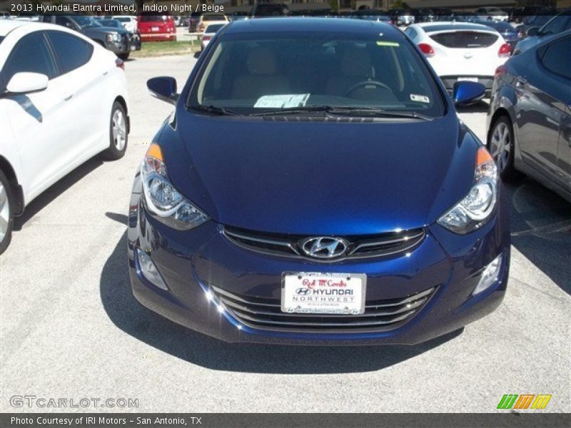 Indigo Night / Beige 2013 Hyundai Elantra Limited