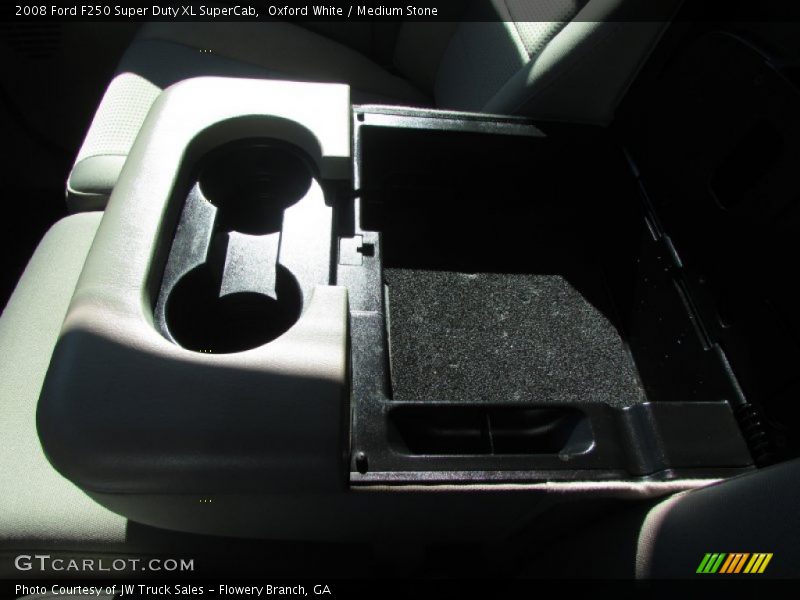 Oxford White / Medium Stone 2008 Ford F250 Super Duty XL SuperCab