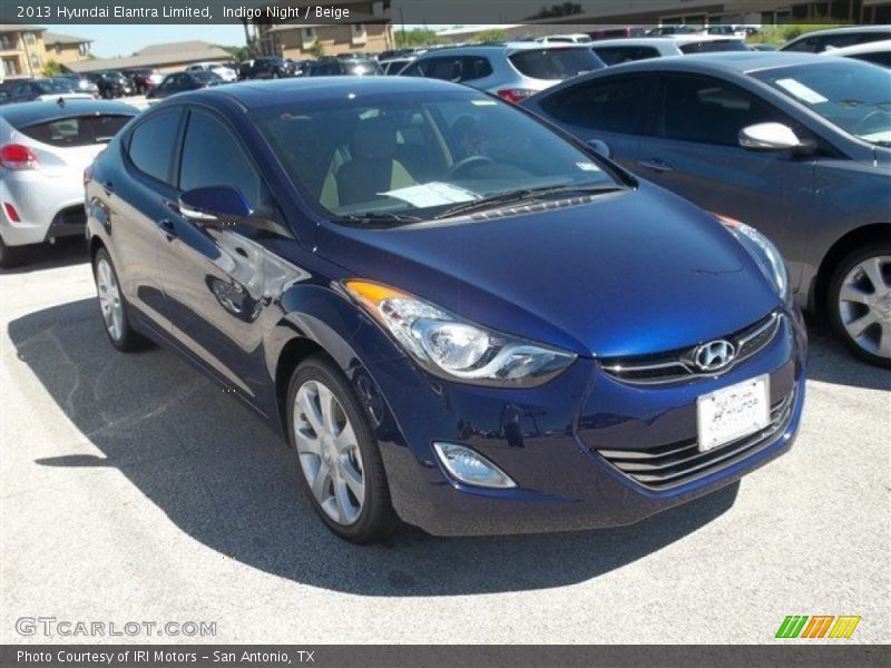 Indigo Night / Beige 2013 Hyundai Elantra Limited