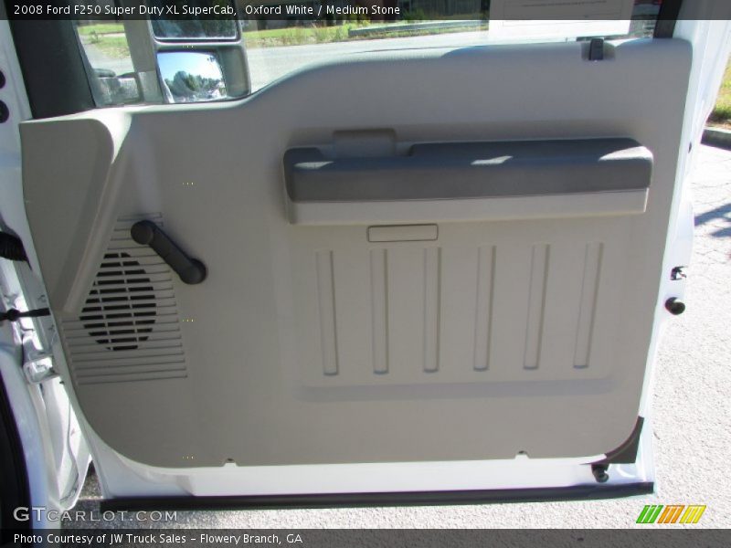 Oxford White / Medium Stone 2008 Ford F250 Super Duty XL SuperCab