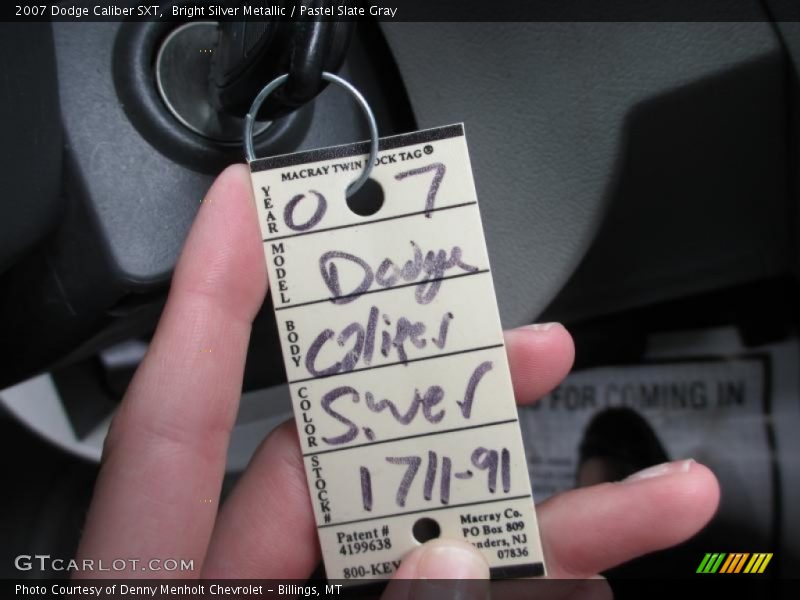 Bright Silver Metallic / Pastel Slate Gray 2007 Dodge Caliber SXT