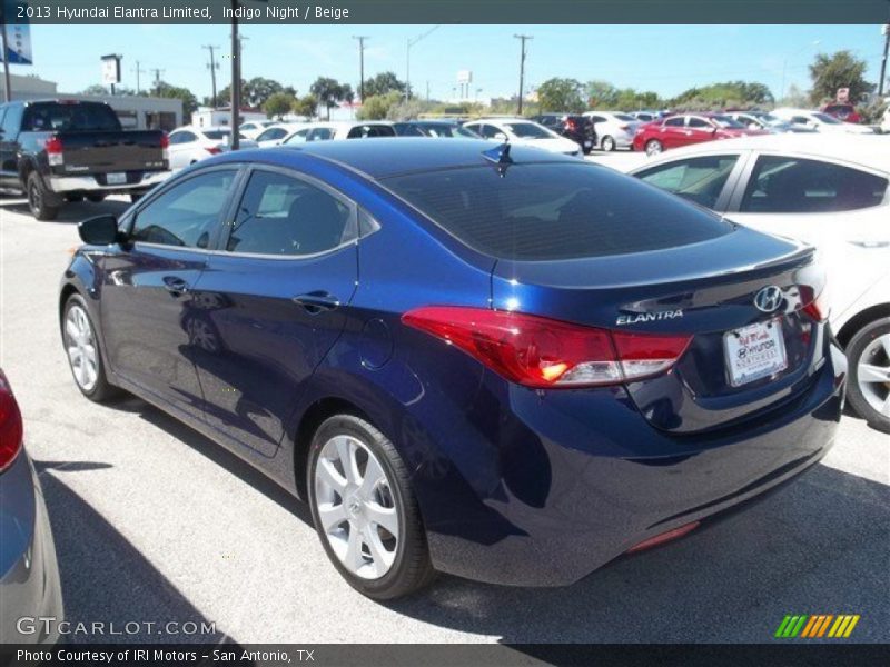 Indigo Night / Beige 2013 Hyundai Elantra Limited