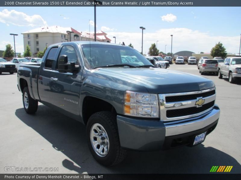 Blue Granite Metallic / Light Titanium/Ebony Accents 2008 Chevrolet Silverado 1500 LT Extended Cab 4x4