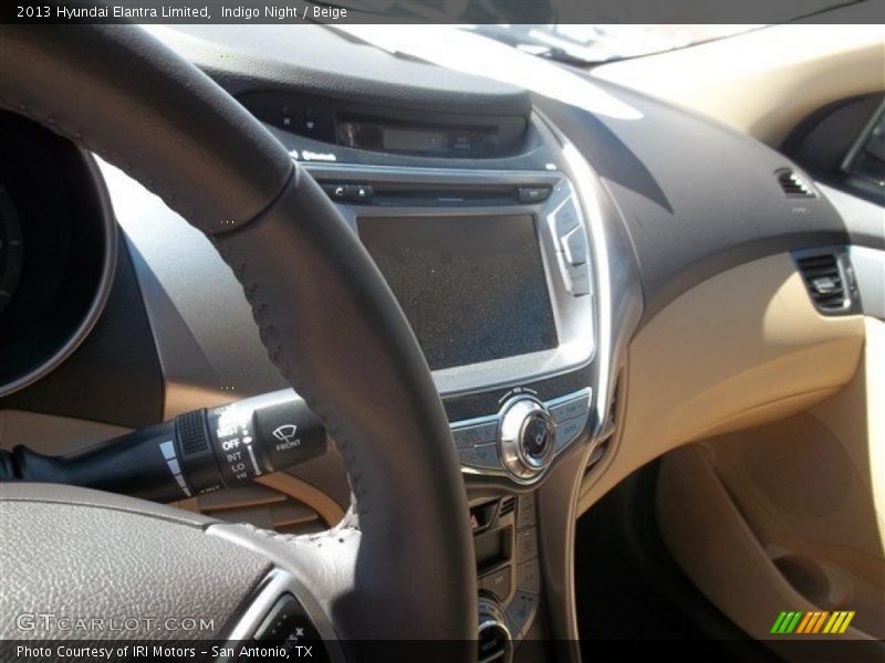 Indigo Night / Beige 2013 Hyundai Elantra Limited