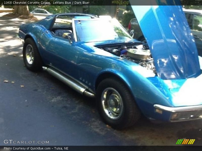 LeMans Blue / Dark Blue 1968 Chevrolet Corvette Coupe