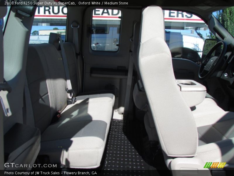 Oxford White / Medium Stone 2008 Ford F250 Super Duty XL SuperCab