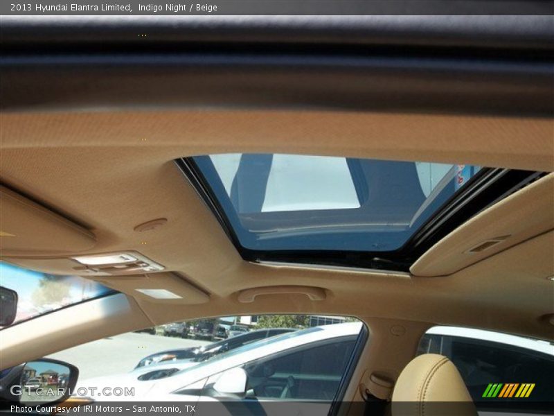 Indigo Night / Beige 2013 Hyundai Elantra Limited