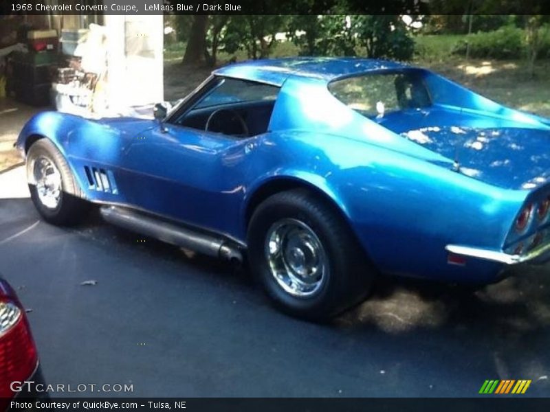 LeMans Blue / Dark Blue 1968 Chevrolet Corvette Coupe