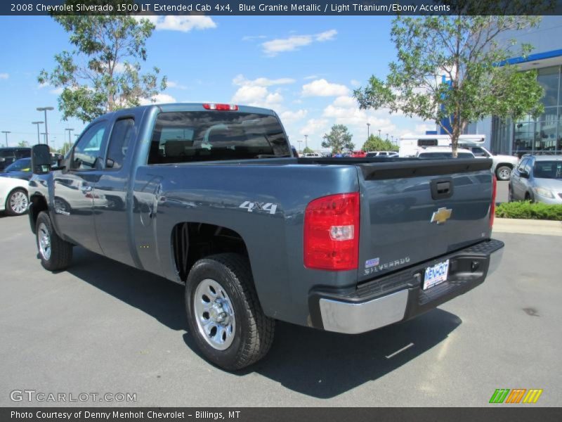 Blue Granite Metallic / Light Titanium/Ebony Accents 2008 Chevrolet Silverado 1500 LT Extended Cab 4x4