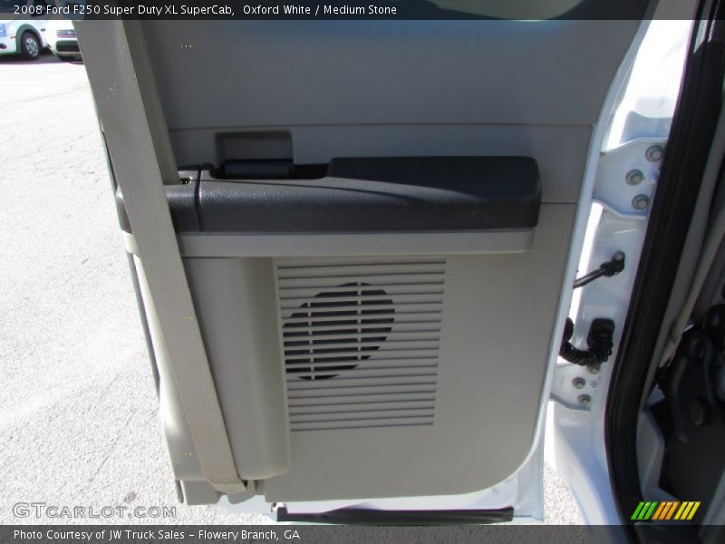 Oxford White / Medium Stone 2008 Ford F250 Super Duty XL SuperCab