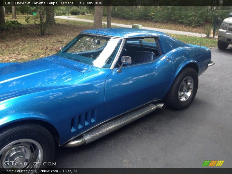 LeMans Blue / Dark Blue 1968 Chevrolet Corvette Coupe