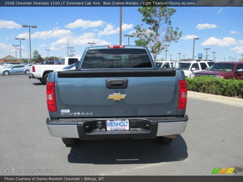 Blue Granite Metallic / Light Titanium/Ebony Accents 2008 Chevrolet Silverado 1500 LT Extended Cab 4x4