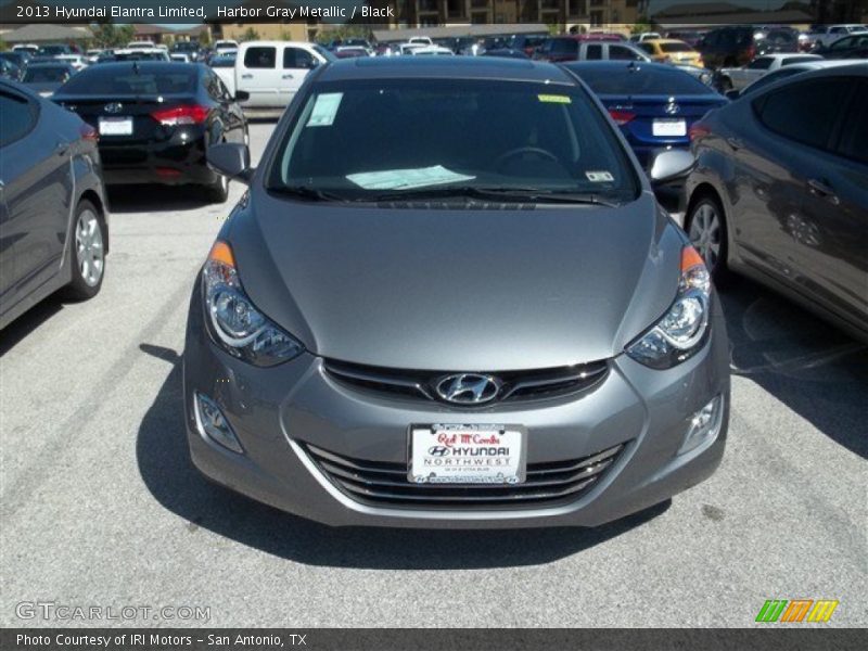 Harbor Gray Metallic / Black 2013 Hyundai Elantra Limited