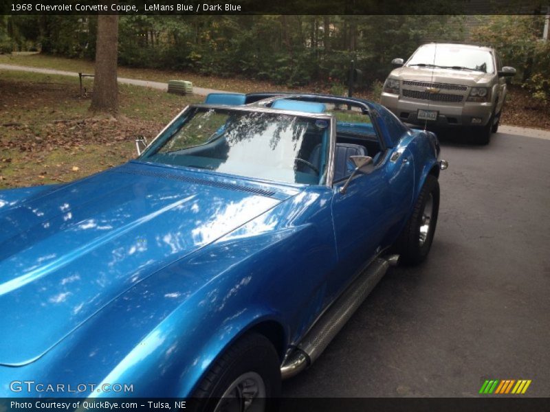 LeMans Blue / Dark Blue 1968 Chevrolet Corvette Coupe