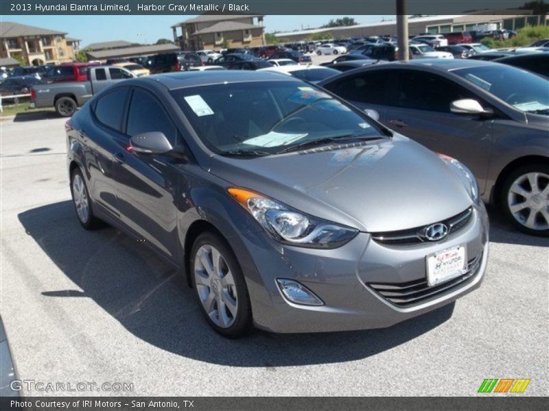 Harbor Gray Metallic / Black 2013 Hyundai Elantra Limited