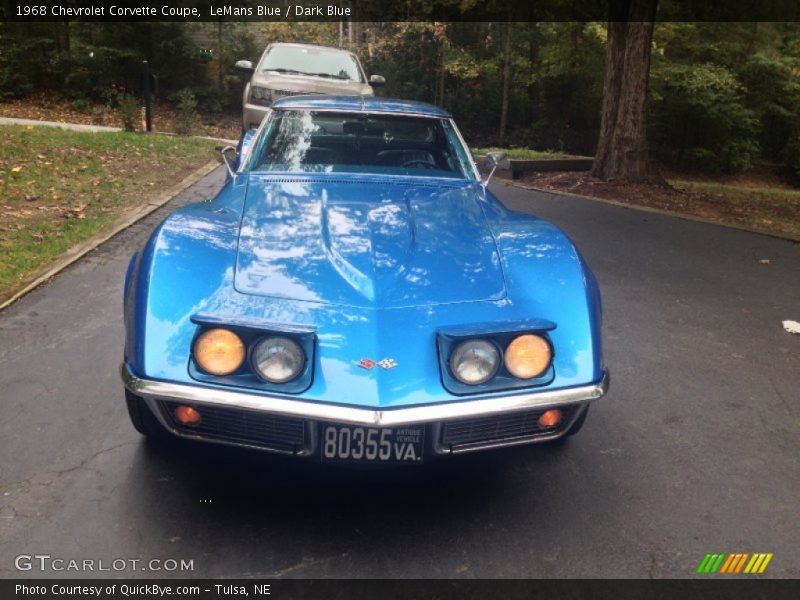 LeMans Blue / Dark Blue 1968 Chevrolet Corvette Coupe