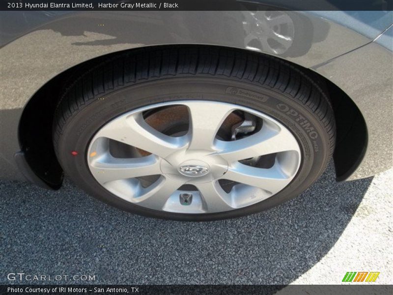 Harbor Gray Metallic / Black 2013 Hyundai Elantra Limited
