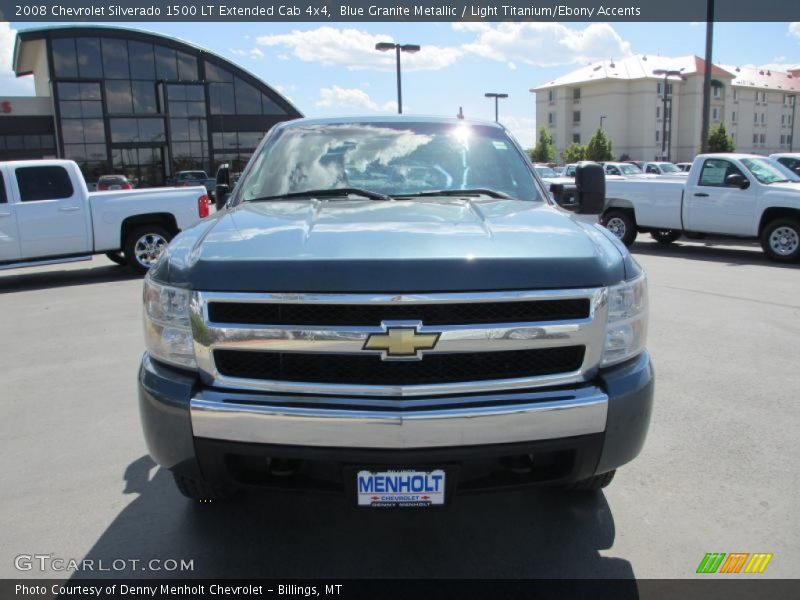 Blue Granite Metallic / Light Titanium/Ebony Accents 2008 Chevrolet Silverado 1500 LT Extended Cab 4x4