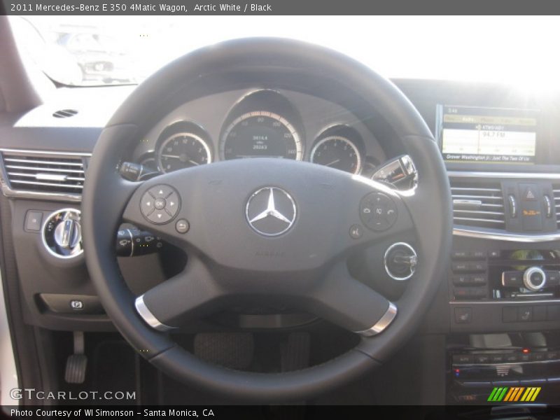 Arctic White / Black 2011 Mercedes-Benz E 350 4Matic Wagon