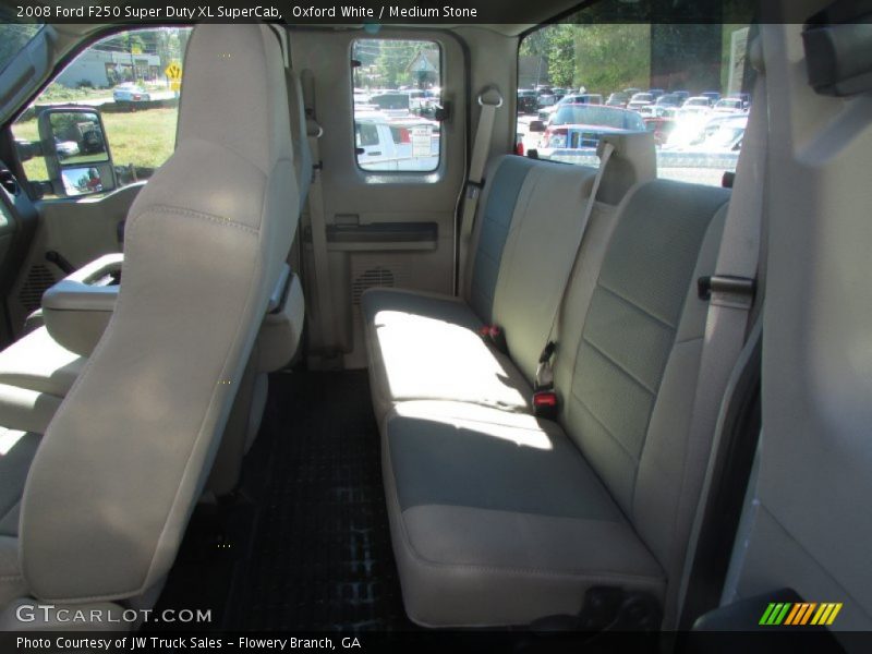 Oxford White / Medium Stone 2008 Ford F250 Super Duty XL SuperCab