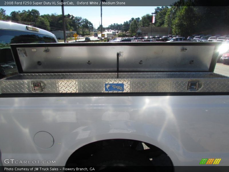 Oxford White / Medium Stone 2008 Ford F250 Super Duty XL SuperCab
