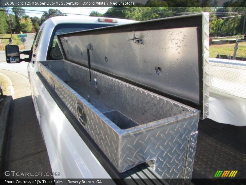 Oxford White / Medium Stone 2008 Ford F250 Super Duty XL SuperCab