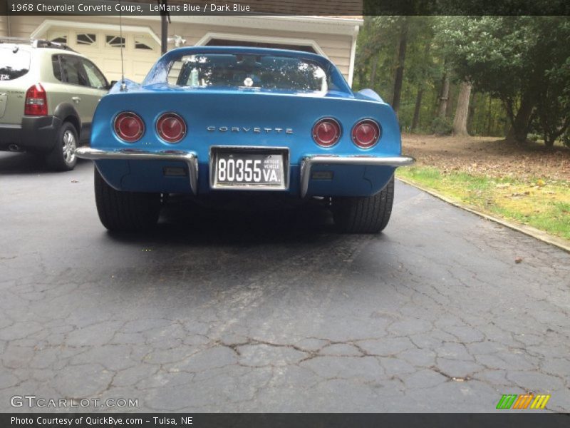 LeMans Blue / Dark Blue 1968 Chevrolet Corvette Coupe