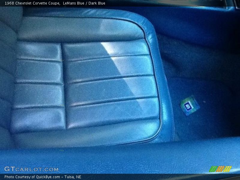 Front Seat of 1968 Corvette Coupe