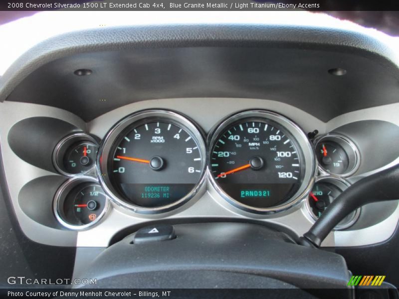 Blue Granite Metallic / Light Titanium/Ebony Accents 2008 Chevrolet Silverado 1500 LT Extended Cab 4x4