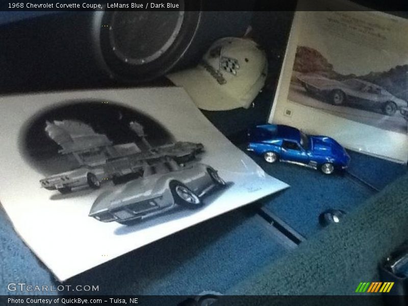 LeMans Blue / Dark Blue 1968 Chevrolet Corvette Coupe