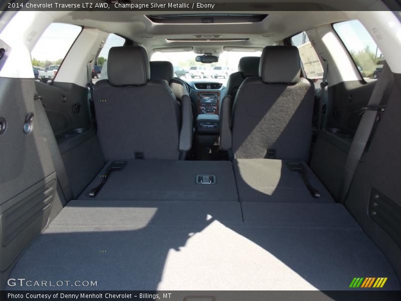 Champagne Silver Metallic / Ebony 2014 Chevrolet Traverse LTZ AWD