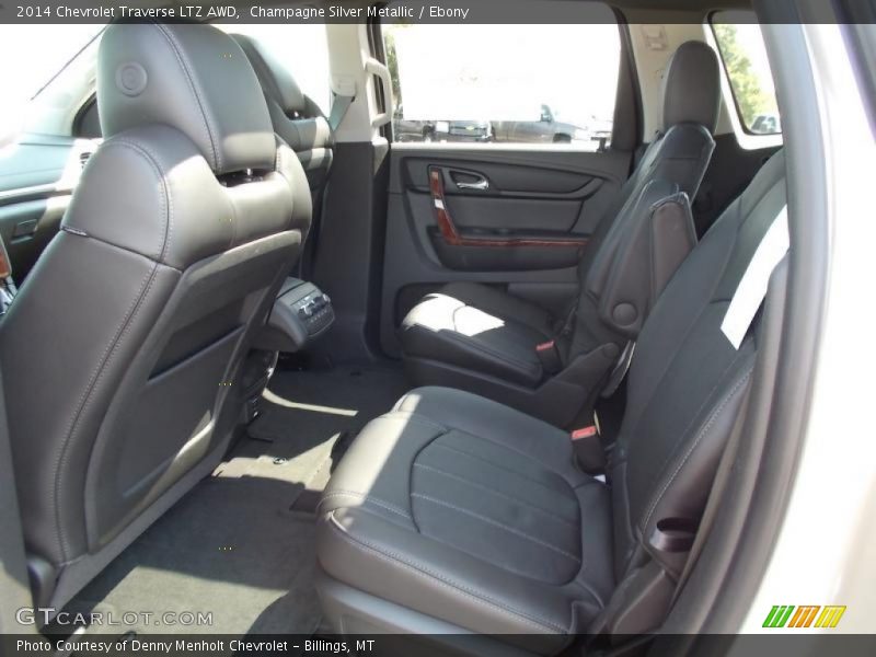 Champagne Silver Metallic / Ebony 2014 Chevrolet Traverse LTZ AWD